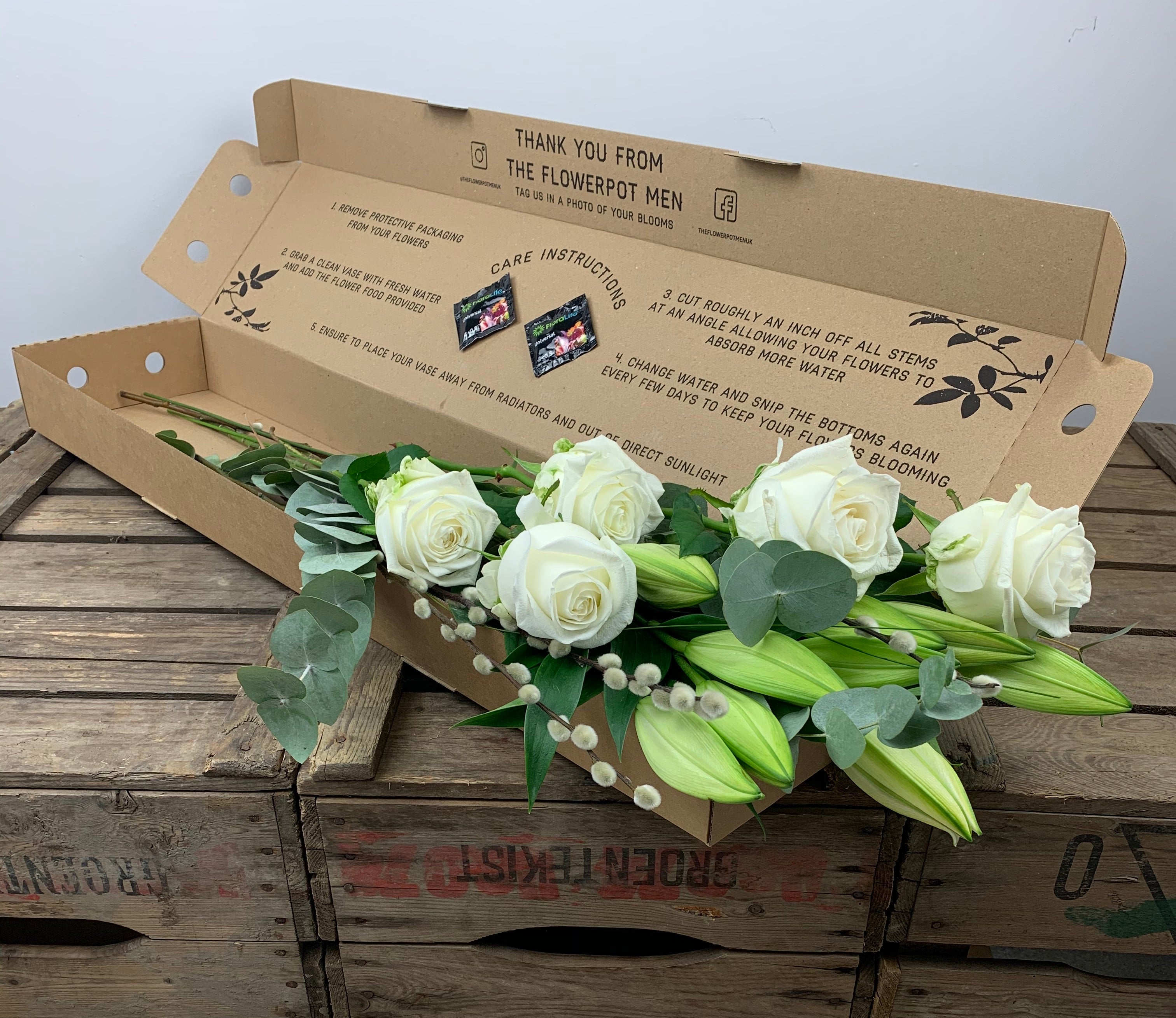White Rose & Lily Box