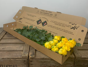 Luxury Yellow Rose Box